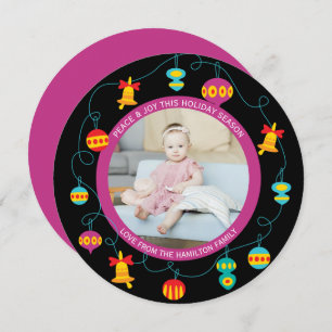 Cartão De Festividades Foto da Feira Moderna do Festival de Natal Persona