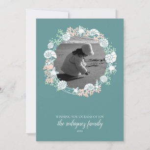 Cartão De Festividades Foto da Frota de Natal da Coastal Shell