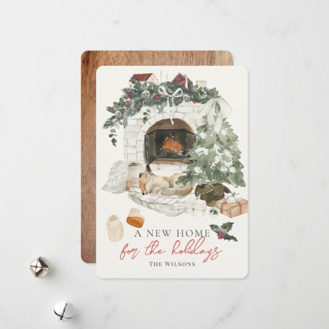 Cartão De Festividades Foto da Nova Página Inicial da Árvore de Natal da  (Frente/Verso In Situ)