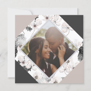 Cartão De Festividades Foto das Flores de Inverno Personalizadas do Natal