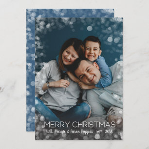 Cartão De Festividades Foto das luzes de Natal