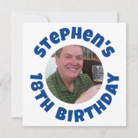 Foto de 18º aniversário do homem