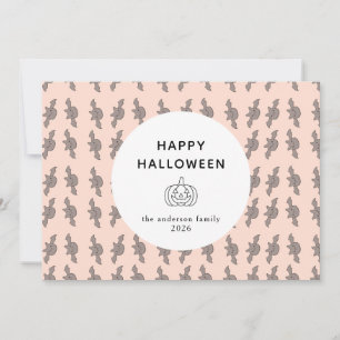 Cartão De Festividades Foto de 3 Halloween feliz, moderno minimalista e f