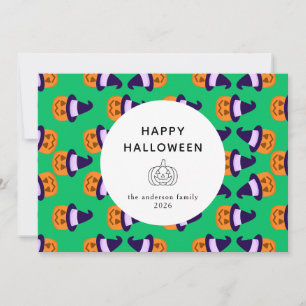 Cartão De Festividades Foto de 3 Halloween feliz, moderno minimalista e f