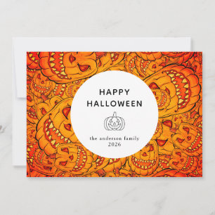 Cartão De Festividades Foto de 3 Halloween feliz, moderno minimalista e f