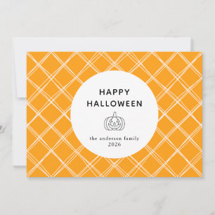 Cartão De Festividades Foto de 3 Halloween feliz, moderno minimalista e f
