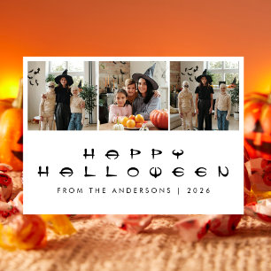 Cartão De Festividades Foto de 3 Halloween feliz, moderno minimalista e f