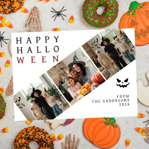 Cartão De Festividades Foto de 3 Halloween feliz, moderno minimalista e f