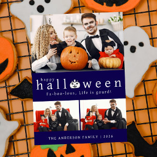Cartão De Festividades Foto de 3 Halloween feliz, moderno minimalista e f