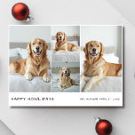Cartão De Festividades Foto de 4 cães Collage Feliz Howlidays Pet de Nata<br><div class="desc">Espalhe a alegria do feriado com o nosso cartão "4 Dog Photo Collage Happy Howlidays"! Este cartão delicioso mostra quatro fotos adoráveis de seus amigos peludos, fazer-o uma escolha perfeita para amantes de cachorros. Sua design minimalista e escrita manual casual trazem um toque de calor e alegria, enquanto os sentimentos...</div>