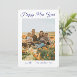 Cartão De Festividades Foto de Ano Novo Feliz