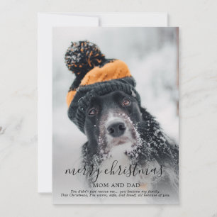 Cartão De Festividades Foto de Cachorro Feliz Natal