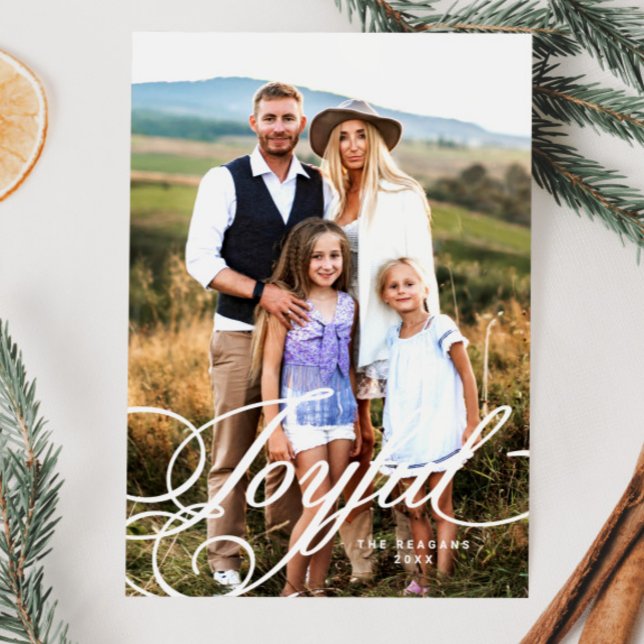 Cartão De Festividades Foto de caligrafia alegre e elegante (Criador carregado)