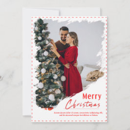 Cartão De Festividades Foto de Casal única Feliz Natal