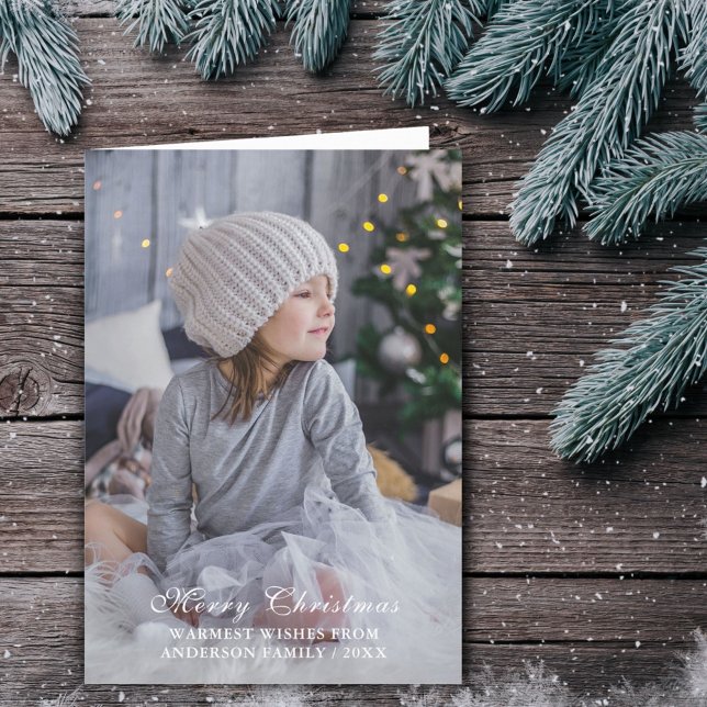 Cartão De Festividades Foto de Cheio de Script de Feliz Natal (Criador carregado)