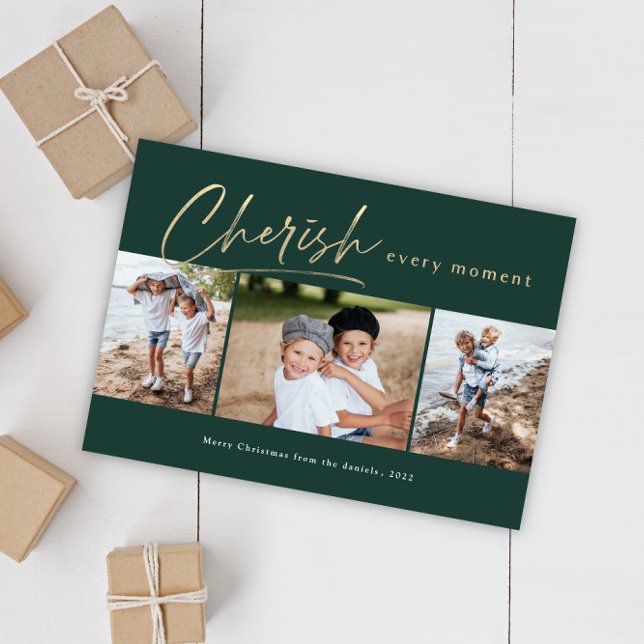 Cartão De Festividades Foto de Cherish a cada momento 3 (Criador carregado)