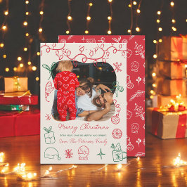 Cartão De Festividades Foto de diversão de ilustração verde Quirky