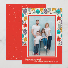 Cartão De Festividades Foto de enfeites de natal