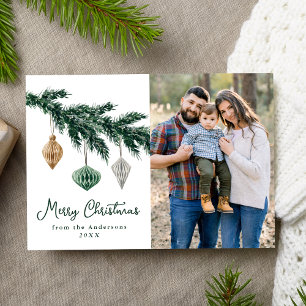 Cartão De Festividades Foto de Enfeites de natal de Aquarela