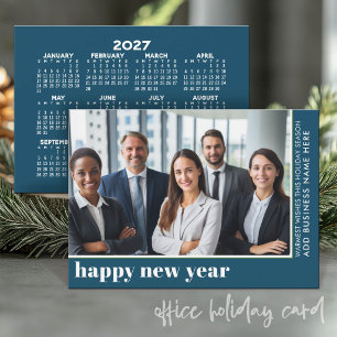 Cartão De Festividades Foto de Escritório Deslocada - Calendário de Ano N