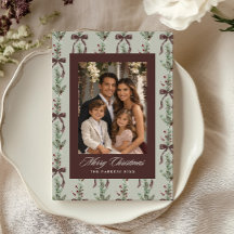 Foto de Família com Padrão de Arco de Raminhos de