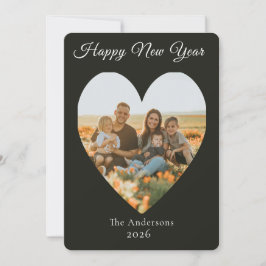 Cartão De Festividades Foto de família de Ano Novo Feliz