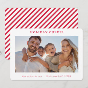 Cartão De Festividades FOTO DE FAMÍLIA moderna minimal simples festiva ve