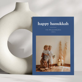 Cartão De Festividades Foto de família moderna minimalista de Hanukkah em