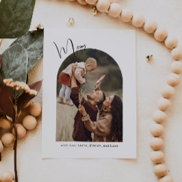 Cartão De Festividades Foto de Feliz de Arco Moderno de Boho