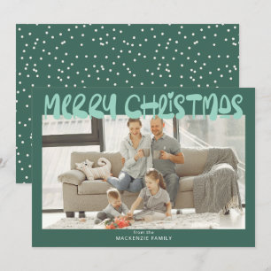 Cartão De Festividades Foto de Feliz Natal Personalizada