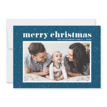 Foto de feriados felizes azuis com tipografia nórd