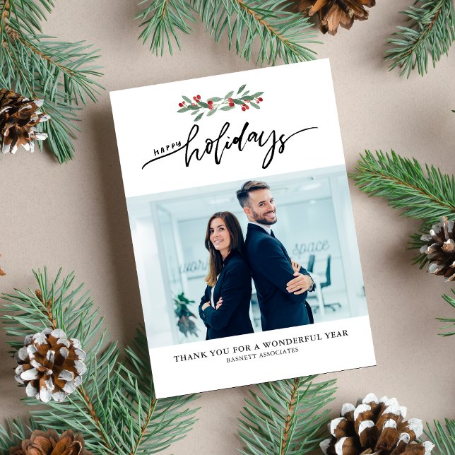 Cartão De Festividades Foto de FESB Berries Corporate Business Holiday (Criador carregado)