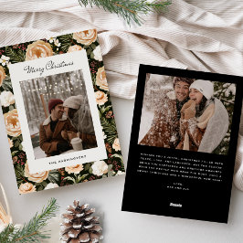 Cartão De Festividades Foto de Florais de Inverno Quente