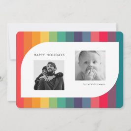 Cartão De Festividades Foto de forma geométrica colorida retrô