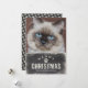 Cartão De Festividades Foto de Gato de Férias de Natal Engraçado (Frente/Verso In Situ)