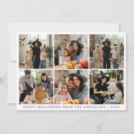 Cartão De Festividades Foto de Halloween 6 Moderno Minimalista Spooky Fel