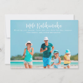 Cartão De Festividades Foto de Mele Kalikimaka Natal 