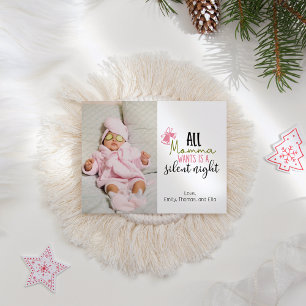 Cartão De Festividades Foto de menina de spa de Natal fofa 