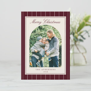 Cartão De Festividades Foto de Natal com Estilo Minimalista e Dinheiro An