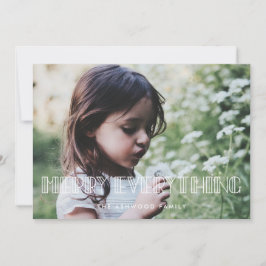 Cartão De Festividades Foto de Natal da Deco de Arte Retroativa tudo feli