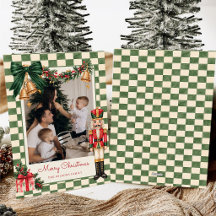 Foto de Natal da Família com Arco Verde de Quebra-