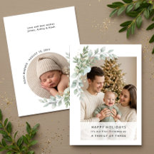 Foto de Natal da Família Minimalista da Moda para 