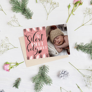 Cartão De Festividades Foto de Natal de 1rua de Santa Noite Silenciosa