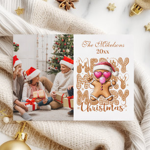 Cartão De Festividades Foto de Natal de Gingermore