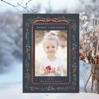 Foto de Natal do Marinho de Frame Red Winterberry