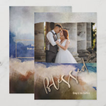 Foto de Natal Dourada Abençoada Watercolor