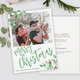 Cartão De Festividades Foto de Natal feliz