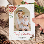 Cartão De Festividades Foto de Natal Feliz de Arco Moderno<br><div class="desc">Enviando suas saudações da temporada com este "Cartão de Férias de Natal Fabuloso do Quadro de Arcos Modernos". Para mais personalização,  clique no link "personalizar mais" e use nossa ferramenta design para modificar esse modelo.</div>