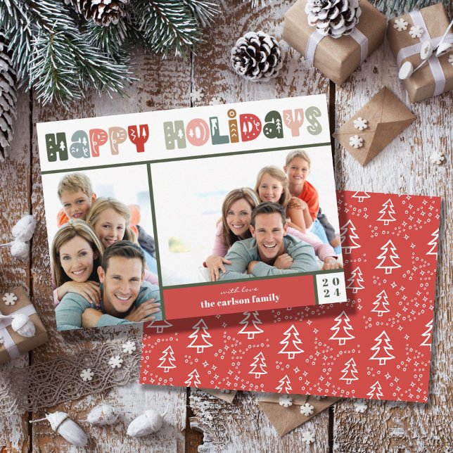 Cartão De Festividades Foto de Natal Feliz para Férias (Criador carregado)