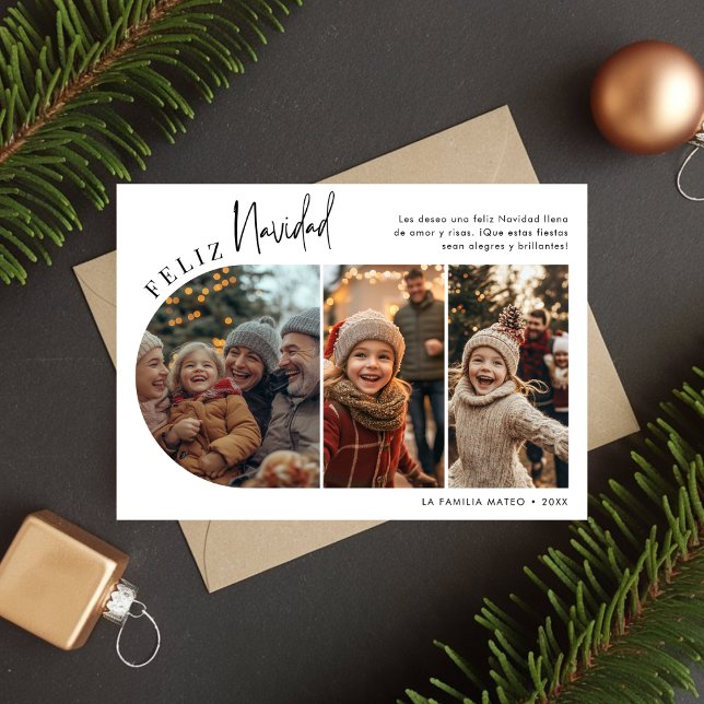 Cartão De Festividades Foto de Natal hispânico Feliz Navidad Arch (Criador carregado)